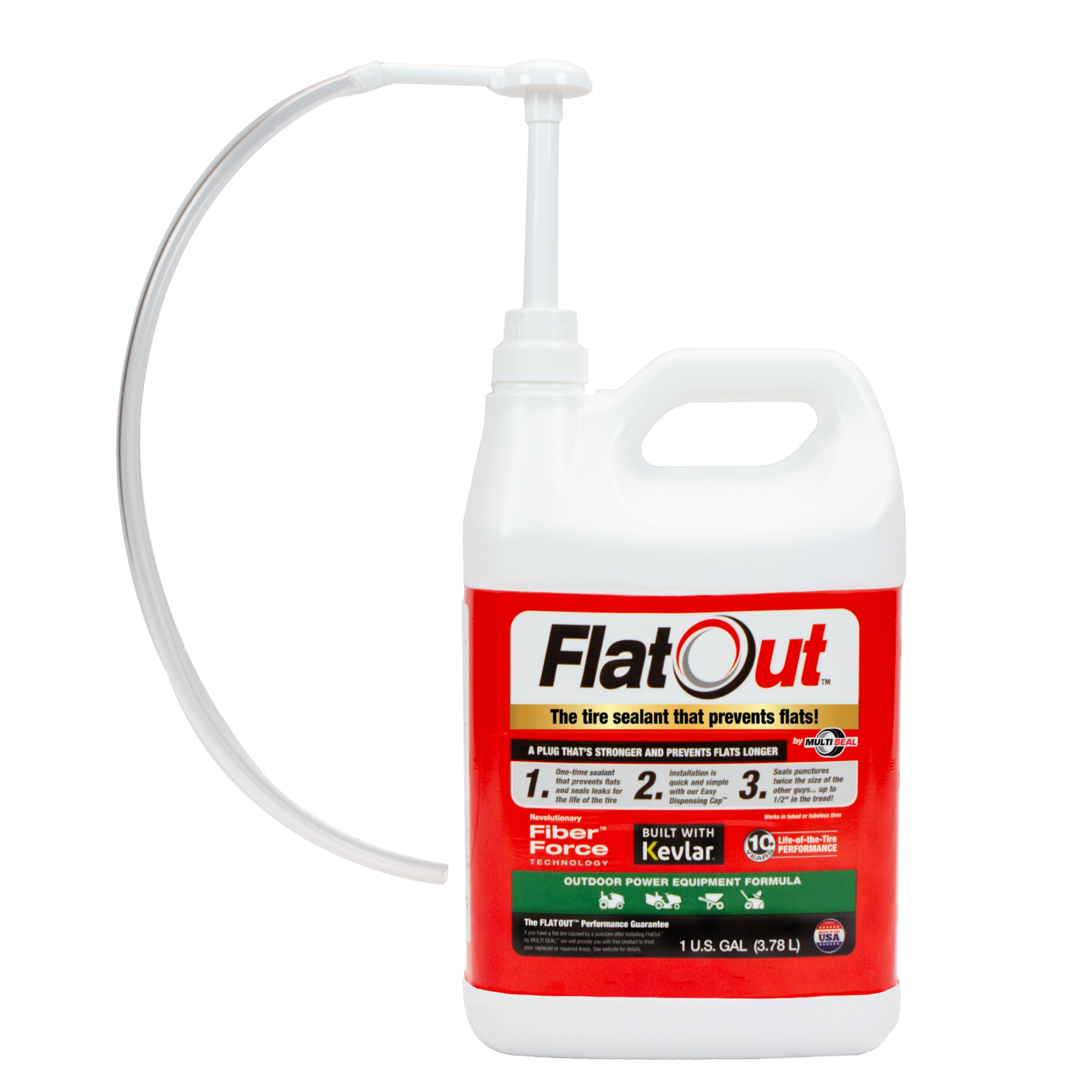FlatOut 32 oz. Tube and Tubeless Tire Sealant with Kevlar 20120 - The Home  Depot